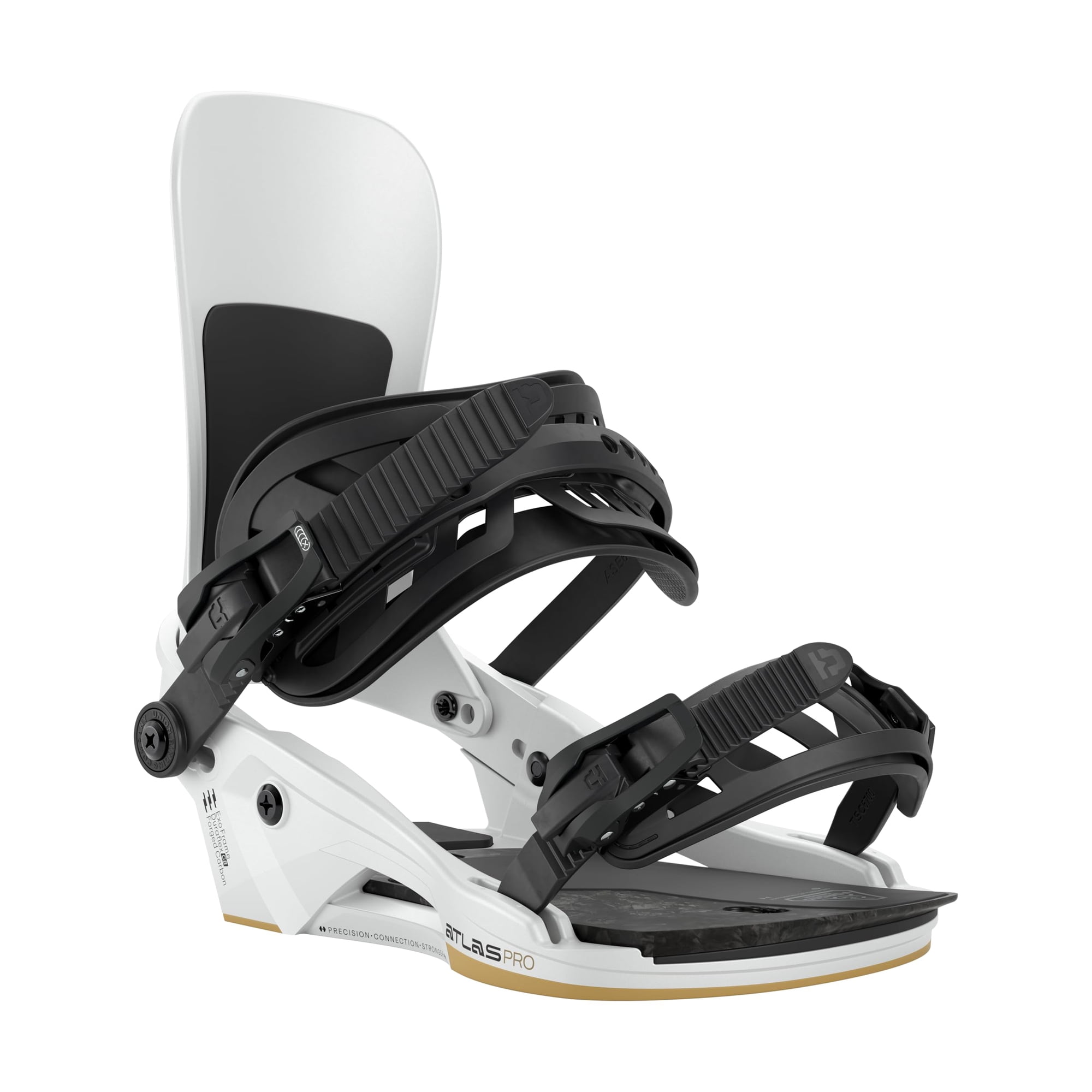 Fijaciones De Snowboard Union Atlas Pro Para Hombre (blancas, Medianas)