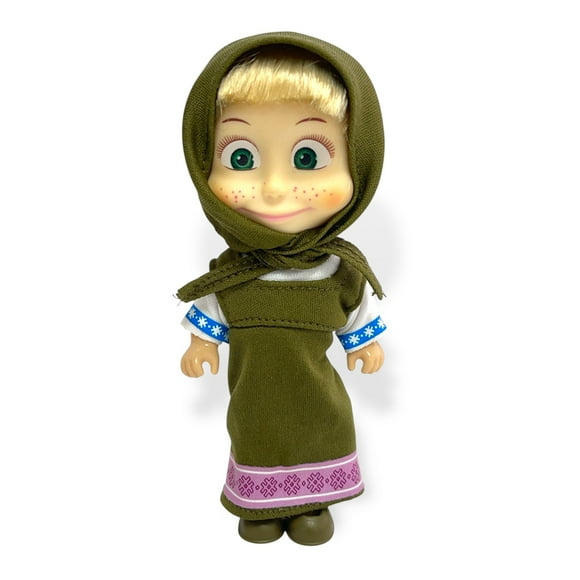 Juguete Muñeca Masha Vestido Verde - Masha Y El Oso