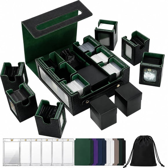 Caja de mazo Scimi 9‑en‑1 para más de 1000 cartas (MTG y JCC)