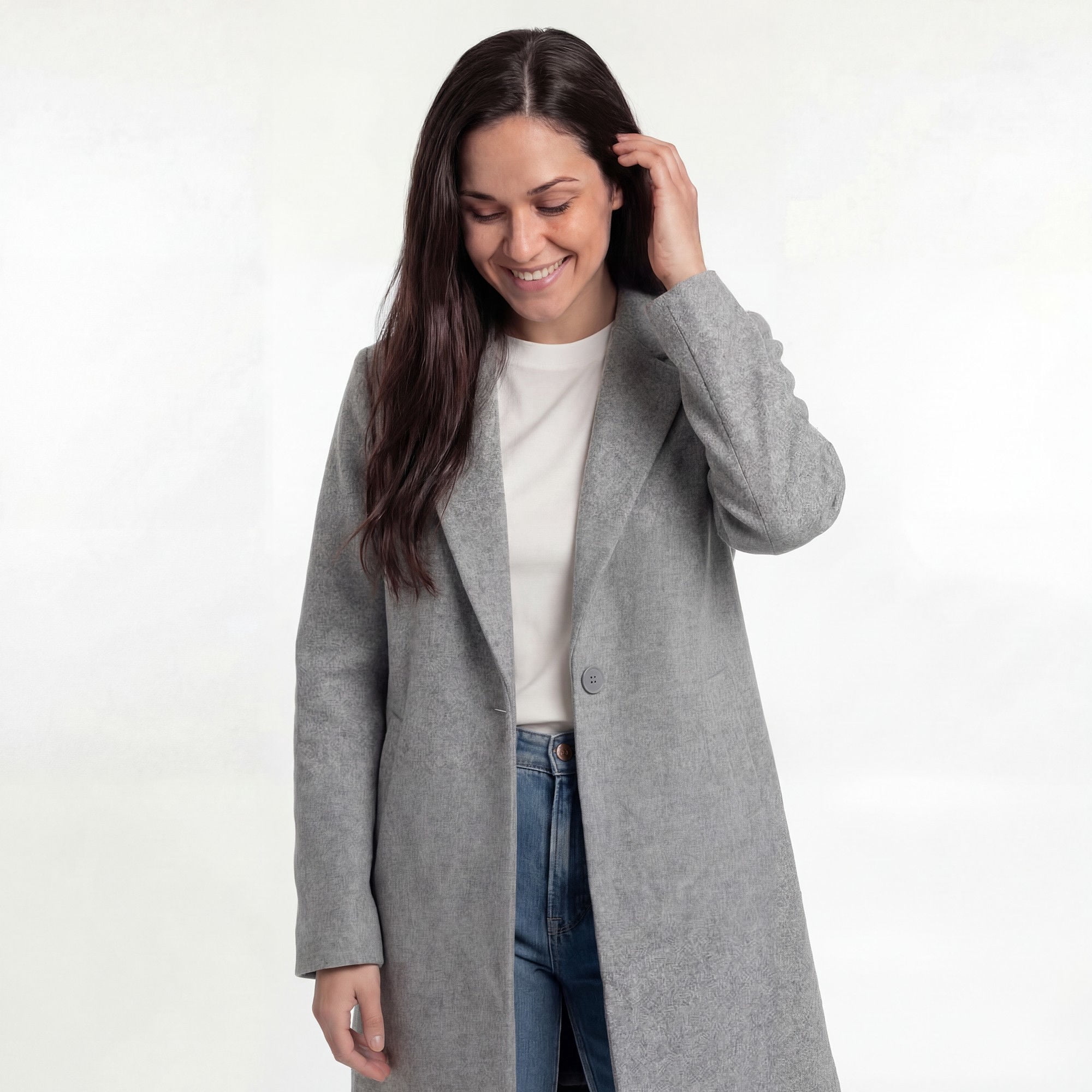 Abrigo Boulevard Mujer Gris Talla M