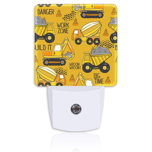 Luz nocturna Neidius Camión amarillo de dibujos animados LED