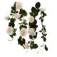 thumbnail image 3 of 180cm grandes flores artificiales de seda rosa decoración de la fiesta de boda blanco, 3 of 3