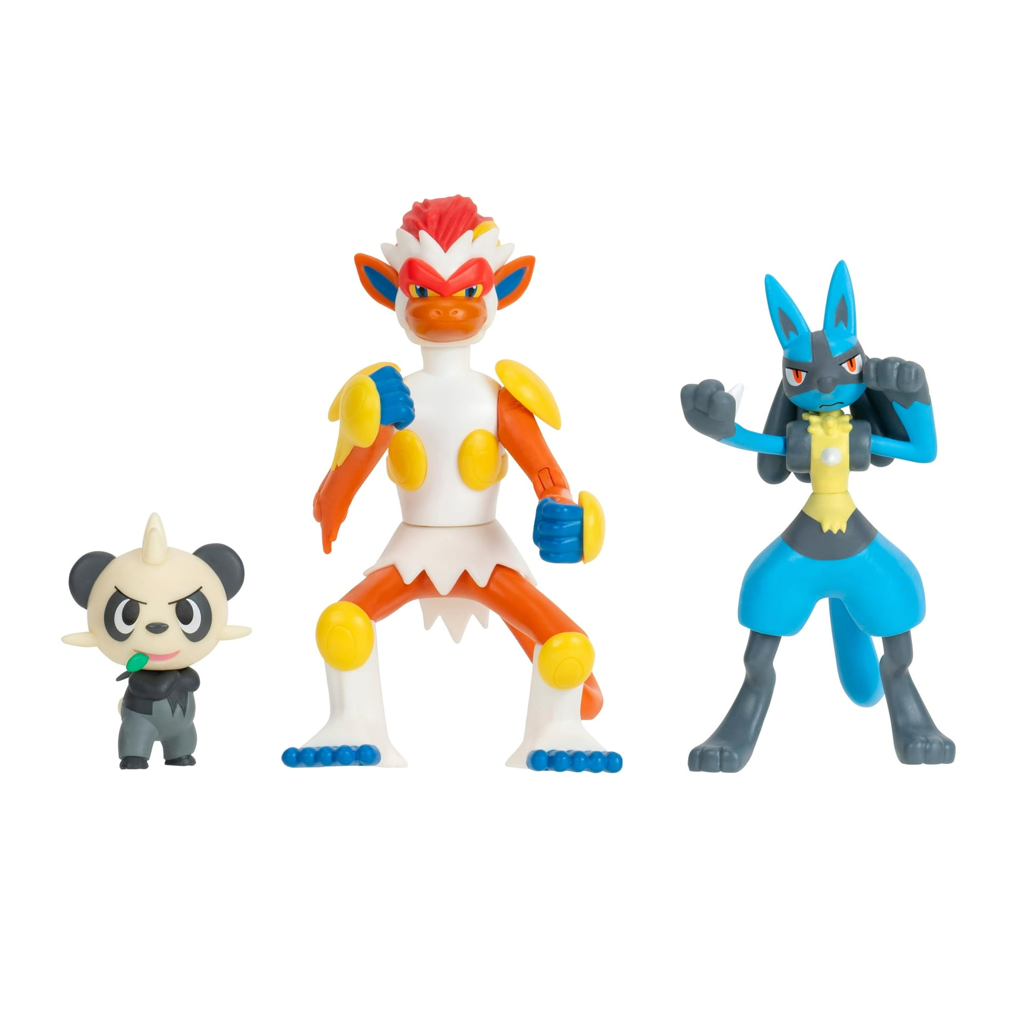 Set De Figuras Pokémon Battle Pancham, Lucario E Infernape