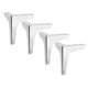thumbnail image 3 of 4 X Hierro Metal Muebles Patas Sofá Pies Silla Armario Mesa 13cm Plata, 3 of 5