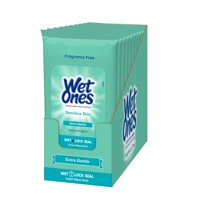 Wet Ones - Toallitas Húmedas Para Piel Sensible, Manos Y Rostro 20X10