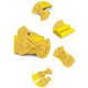 thumbnail image 2 of INSPIRE CHIC Cinturón elástico de cintura con adorno de lazo y botón de presión para mujer, amarillo, talla única, 2 of 4