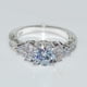 thumbnail image 3 of Stunning 18k Gold Plated Promise Ring with Sparkling Zircon Inlay - Perfect for Engagement, Wedding, and Evening Parties, 3 of 5