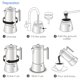 thumbnail image 5 of Cafetera para café espresso Easyworkz Diego de acero inoxidable, 300 ml, 5 of 7