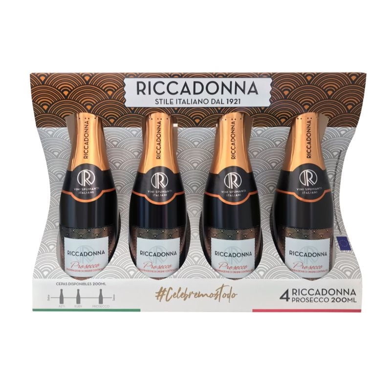 Espumante Prosecco 11° Pack 4 Botella 4 un Riccadonna