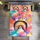 thumbnail image 2 of Color Blast Rainbow Bape Shake Camo Comforter Set Soft 3 Pcs Twin Bedding Sets Thicken for All Season, 2 of 5