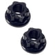 thumbnail image 4 of 2 Piezas De Tuercas De Eje De Cubo De Rueda De Bicicleta Hardware De Aleación De Aluminio Tuercas De Bicicleta Buje Trasero Negro, 4 of 5
