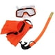 thumbnail image 5 of Niño Niños Snorkel Set Gafas Snorkel Aletas Engranaje Natación Naranja, 5 of 5