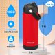thumbnail image 2 of Botella de agua Ntswasd 550 ml, roja, con pajilla aislada, 2 of 6