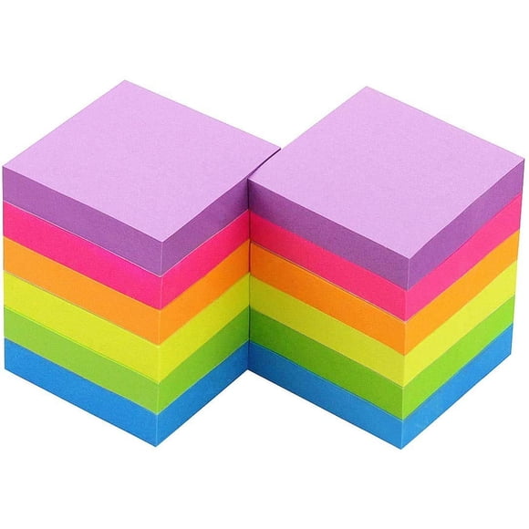 Notas adhesivas EARLY BUY 5 cm 12 blocs 6 colores