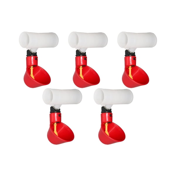 5 Uds Vasos Para Beber Agua De Aves De Corral Para Pollo Gallina Bebedor Automático De Plástico 6,6x10cm