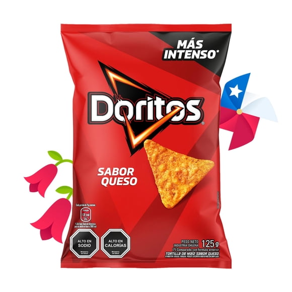 Tortilla de Maiz Doritos Sabor Queso, 125 g