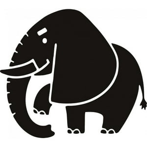 Rienda Libre Graphics - Decomural Angry Elephant Ws-17428
