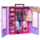 thumbnail image 2 of Armario de almacenamiento Barbie Fashionistas Ultimate con 6 perchas, 2 of 6