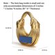 thumbnail image 5 of Bolso de hombro tejido Bettimorn PU dorado, 5 of 8