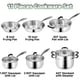 thumbnail image 2 of SLOTTET Juego de utensilios de cocina de acero inoxidable, 11 piezas, 2 of 3