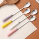thumbnail image 5 of XmhyTop 2 piezas Cucharas para Postres de Acero Inoxidable Oro rosado, 17.5x2.4 cm - Ideal para Helados, Flanes y Decoración de Postres, 5 of 5