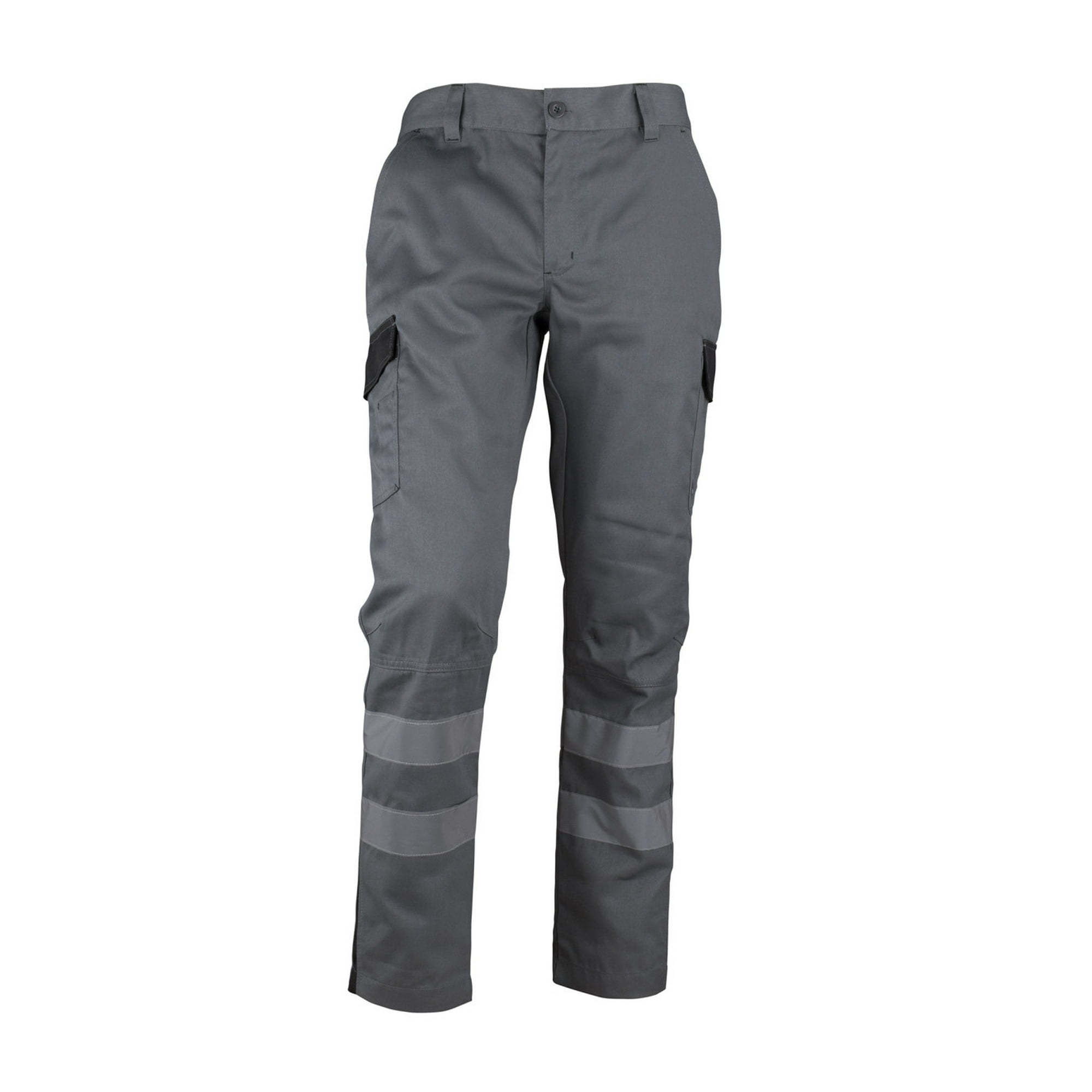 T-world - Pantalón Cargo Gabardina Bi-color Con Cinta Hombre Gris / Negro