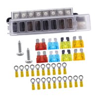 Ioensy - Caja De Fusibles De 8 Vías, 100 A, Resistente, Para Vehículos, Yates Y Automóviles