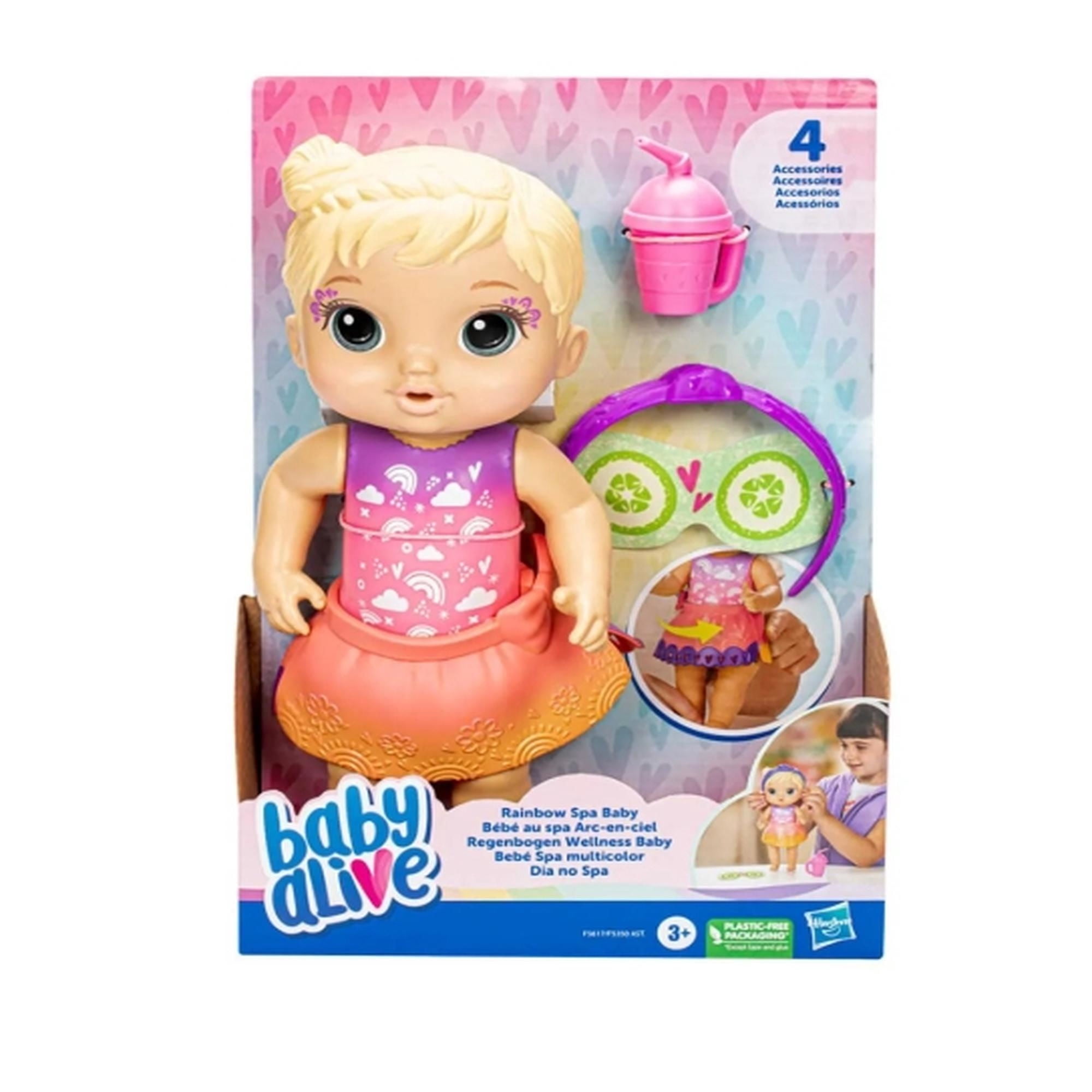 Baby Alive - Muñeca Rainbow Baby Rubia