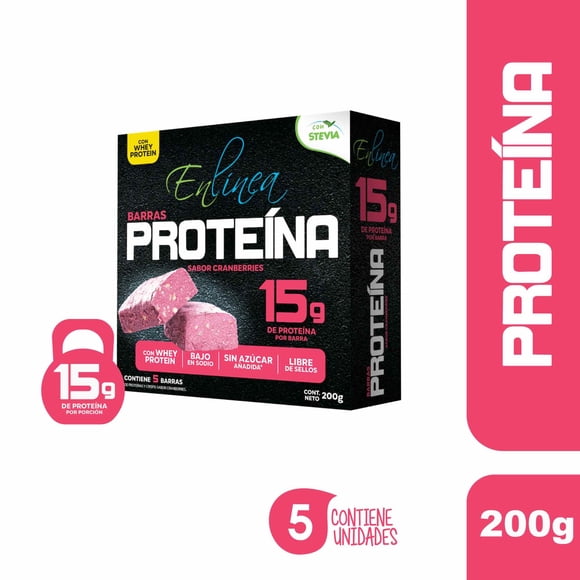 Barra de Cereal Proteína Sabor Cranberry, 1 Un