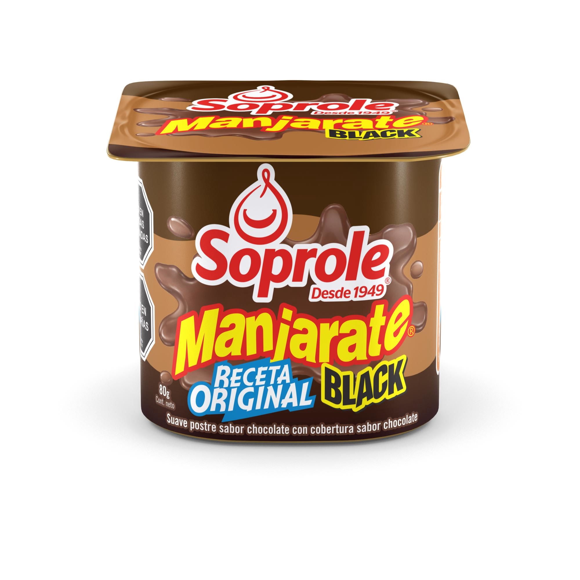 Postre Manjarate Chocolate Receta Original Black Pote 80 g Soprole
