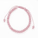 thumbnail image 1 of Pulsera piedra cuarzo natural ajustable protección Rosado, 1 of 3