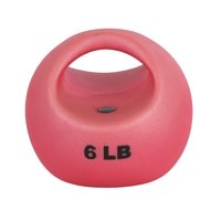 Medicine Ball Cando 10-3292 De Un Mango, 2,7 Kg, Rojo, Libre De Látex