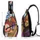thumbnail image 2 of Paula y Amigos Riñonera Bandolera con Estampado Integral para Hombres y Mujeres, Bolso Cruzado Gráfico de Tendencia, Mochila de Hombro Streetwear para Ciclismo y Deportes, Riñonera Versátil Casual, 2 of 6