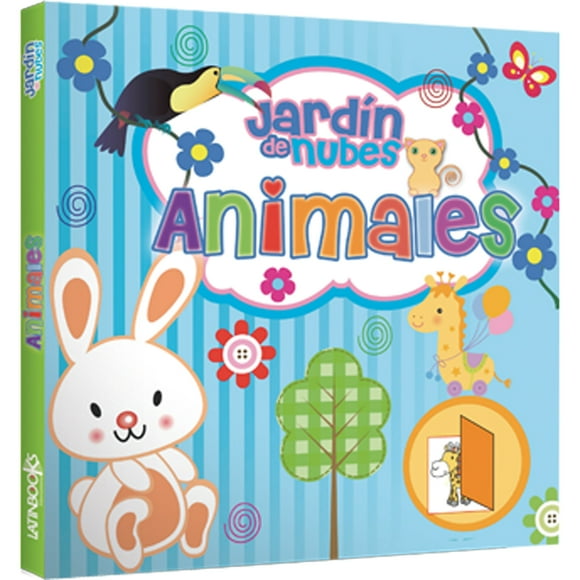 Libro Jardín De Nubes - Animales / 10 Páginas Decarton Troquelado, Con Popúps Y Texturas. Tapa Cartoné Acolchado
