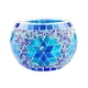 thumbnail image 1 of Candelero Tealight De Cristal De Mosaico Para Casarse Azul, 1 of 5