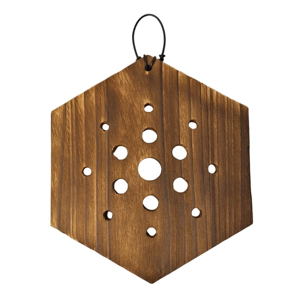 Jardinera con Soporte para Helecho Cuerno de Ciervo, Jardinera Colgante, Aspecto Rústico, Ahorra Espacio, para Uso Interior, Accesorio de Jardín, Mult Hexagonal