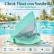 thumbnail image 2 of Flotador de Pecho para Bebé con Sombrilla UV No Inflable Mambobaby Verde agua, 2 of 6