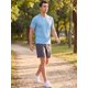 thumbnail image 2 of INSPIRE CHIC Camiseta Atlética para Hombre de Manga Corta Cuello Redondo Camisetas para Correr L Azul, 2 of 5
