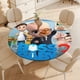 thumbnail image 4 of El bebé jefazo 3-theme Fitted Round Tablecloths Elastic Edged Table Covers Waterproof Table Cloth for Kitchen Holiday Party Tables Decor 120cm, 4 of 6