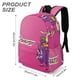 thumbnail image 3 of Vaca y Pollo-theme Backpack, Campus style schoolbag Bookbag with Adjustable Shoulder Straps And Large Zip Compartment, Unisex Travel Bags.42x30x15cm, 3 of 6