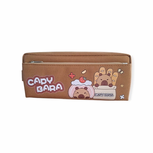 Estuche Para Lapices Diseño Capibara Color Café #2
