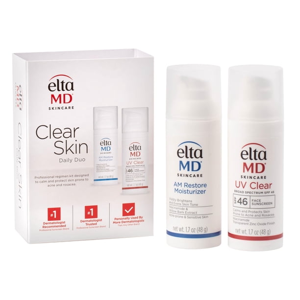 Set de cuidado de la piel EltaMD Clear Skin Daily Duo Sensitive Skin ...