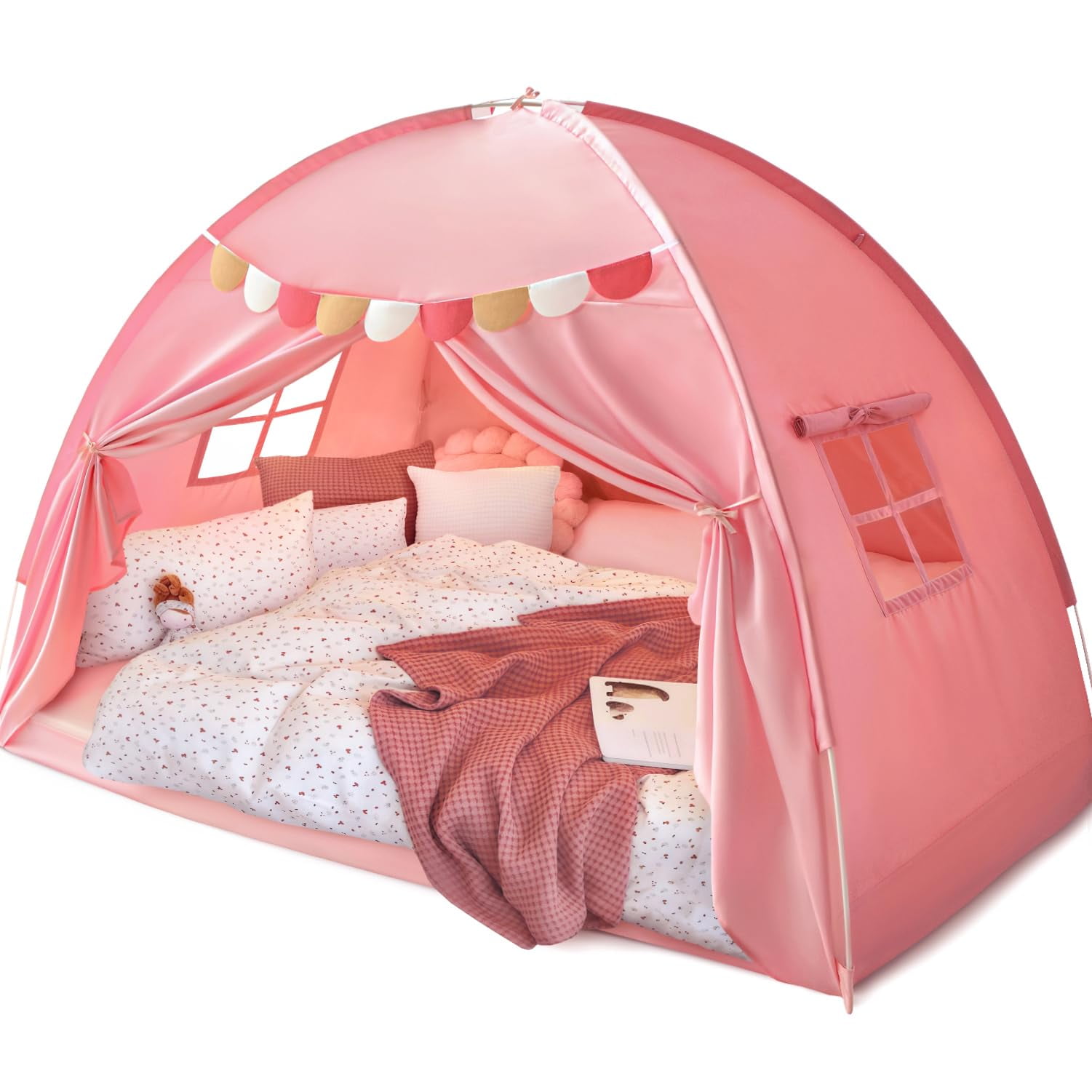 Toldo De Cama Razee De Tamaño Completo Para Niños Y Niñas, Dream Privacy