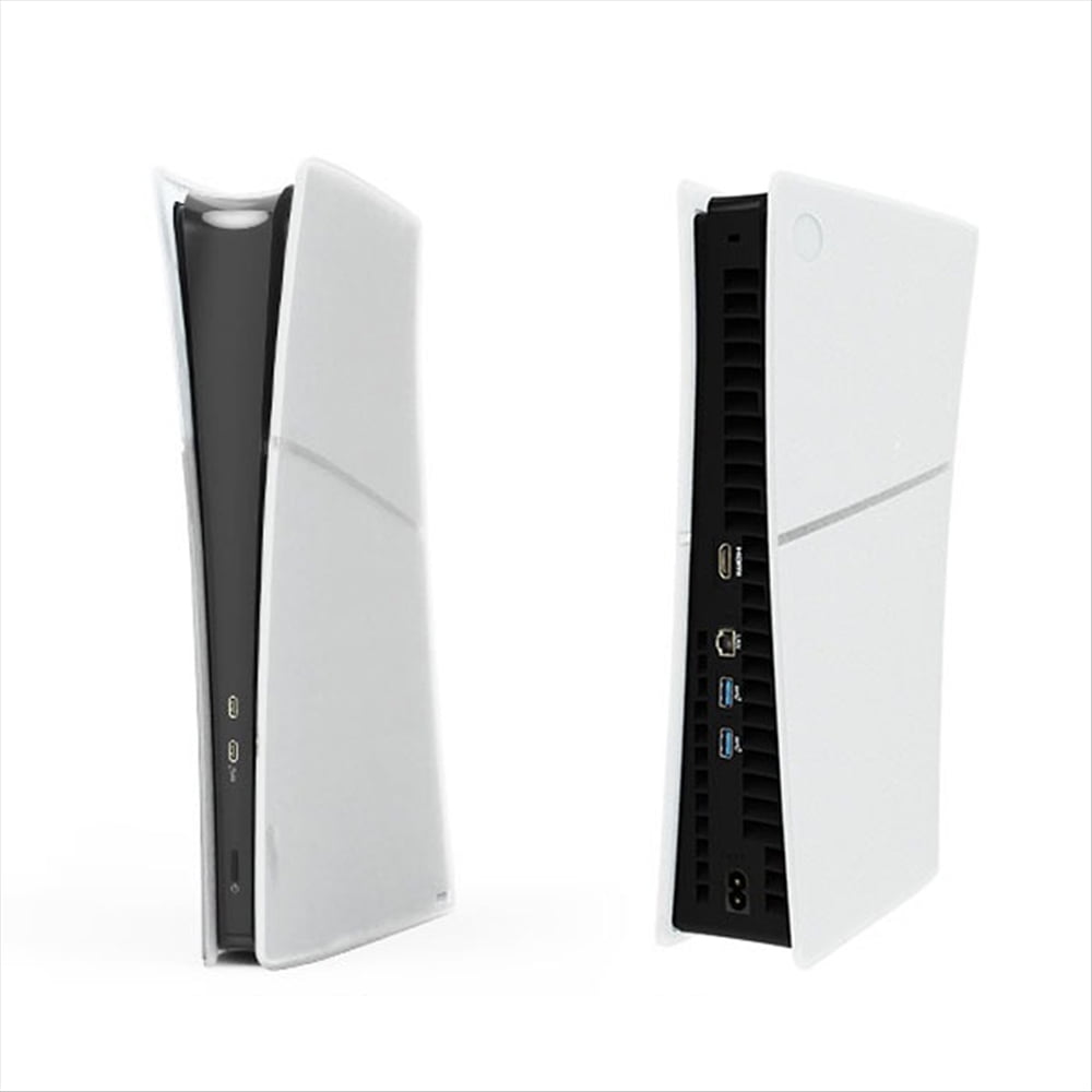 Genérico - Cubierta De Silicona Para Consola Ps5 Slim Edición Digital, Funda Protectora A Prueba De Arañazos, Caídas Y Agua
