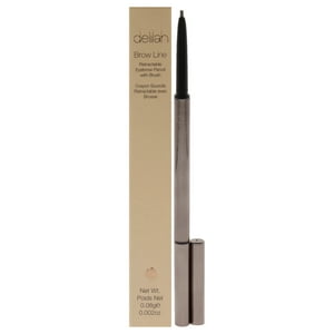 Delilah - Lápiz De Cejas Retráctil Con Pincel Brow Line - Ash De Para Mujeres - 0,002 Oz Para Cejas