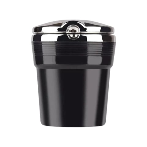 Importclick - Cenicero Monedero Universal Auto Luz Led Negro