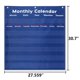 thumbnail image 2 of Calendario Mensual y de Clima Mewise 78 cm – Tabla de Bolsillo Azul, 2 of 7