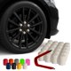 thumbnail image 1 of Cubiertas de Tuerca de Rueda de Vinilo Automotivated Aftermarket 17 mm Blanco Paquete de 25, 1 of 7