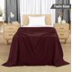thumbnail image 2 of Blanket Utopia Bedding con forma de gofre, 100% algodón, 300 g/m², color burdeos, 2 of 8