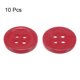 thumbnail image 3 of Uxcell 10Pcs 20L Botones de Costura 1/2"(12.5mm) Botones Redondos Planos de Resina de 4 Agujeros para Costura de Ropa DIY, Rojo, 3 of 5